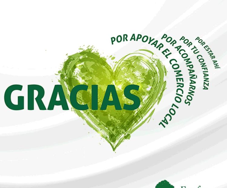 Texto gracias por apoyo